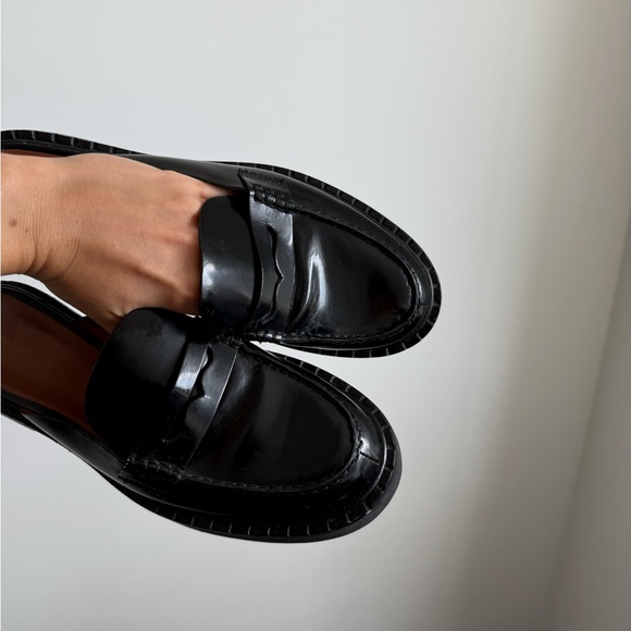 Reformation Angie Loafer Mule Black Leather - Picture 6 of 7